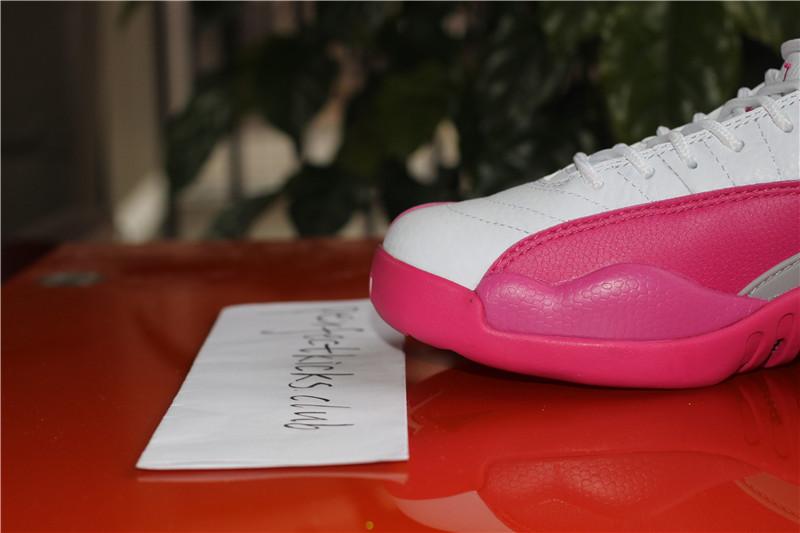 AUTHENTIC AIR JORDAN 12 GS WHITE DYNAMIC PINK 100% Nike Pair .PK EXCLUSIVE